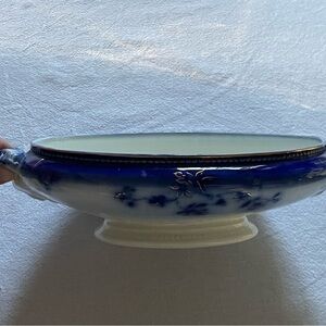 Antique JOHNSON BROS. England ST. LOUIS Flow Blue 9.5" Soup Tureen/Serving Dish
